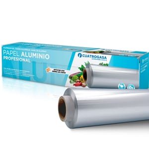 Papel Aluminio Professional Hostelería 300 | Heavy-Duty Catering Aluminum Foil Roll | 300mm Width | Industrial Kitchen Use