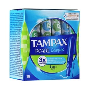 TAMPAX Pearl Compak 3IN1 | Tampons with Applicator | Comfortable & Reliable Protection