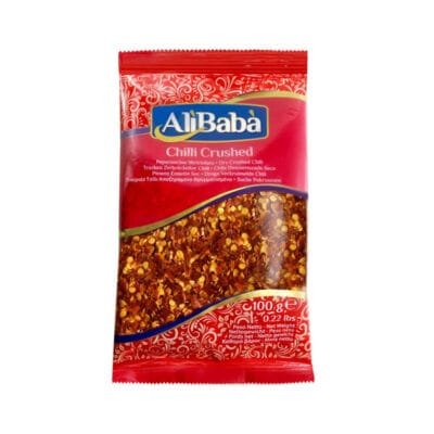 Ali Baba Chilli Crushed 100g | Crushed Red Chili Flakes | Spicy Indian Spice