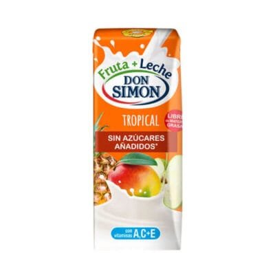 Don Simon Fruta Leche Tropical 330ml | Fruit & Milk Drink | Refreshing Tropical Blend