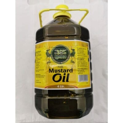 Heera Pure Mustard Oil 4L | Authentic Cooking Oil | Traditional Flavor