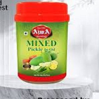 Ajwa Mixed Pickle in Oil 1kg | Spicy & Tangy Traditional Pickle | Authentic Flavor