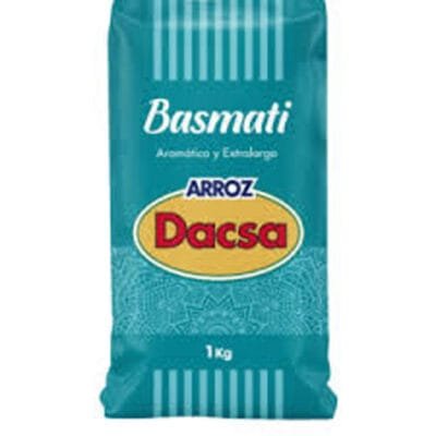 Basmati Arroz Dacsa 1KG | Premium Aromatic Basmati Rice | Fluffy & Long-Grain