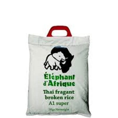 Elephant D’Afrique Rice 5KG | Premium Long Grain Rice | Fluffy & Aromatic