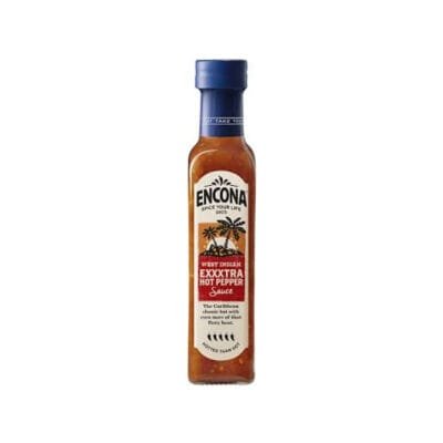 Encona West Indian Exxxtra Hot Pepper Sauce | Fiery Caribbean Chili Blend | 142ml Bottle
