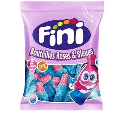 Fini Bouteilles Roses & Bleues 90g | Fruity Chewy Candy | Sweet Treat for Kids & Adults