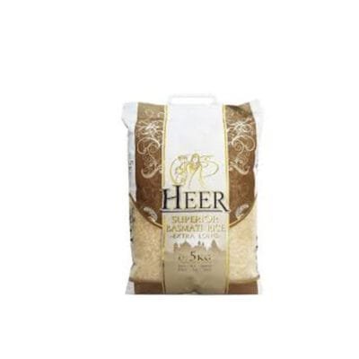 Heer Basmati Rice 5kg | Long Grain Premium Rice | Aromatic & Fluffy Cooking
