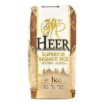Heer Super Basmati Rice 1KG | Premium Aromatic Rice | Fluffy & Long-Grain