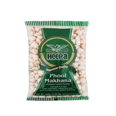 Heera Premium Quality Phool Makhana 100g | Healthy Roasted Fox Nuts | Crunchy & Nutritious Snack