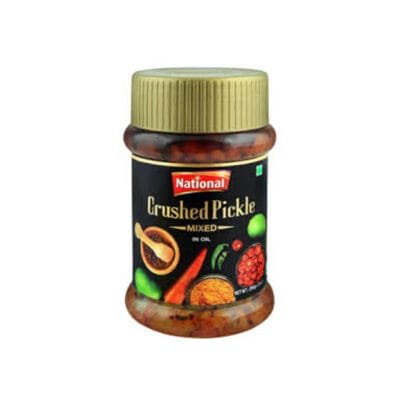 National Crushed Pickle 390g | Mixed Vegetable & Mango Pickle | Authentic Pakistani Taste
