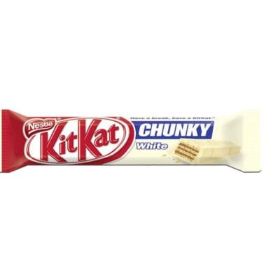 KitKat Chunky White Chocolate 40g | Chocolate Wafer Bar | Sweet & Crunchy Treat
