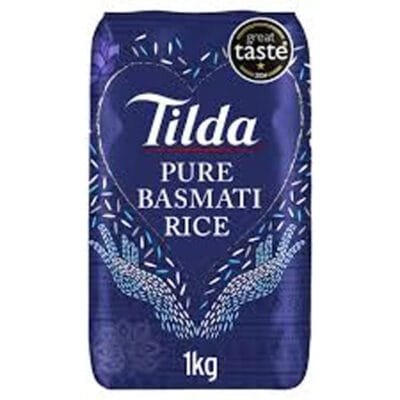 Tilda Pure Basmati Rice 1kg | Aromatic Long-Grain Rice | Premium Quality Everyday Staple