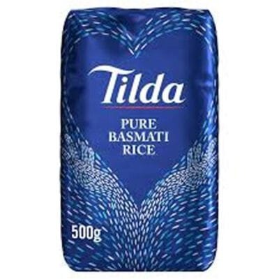 Tilda Pure Basmati Rice 500g | Aromatic Long-Grain Rice | Premium Quality Everyday Staple
