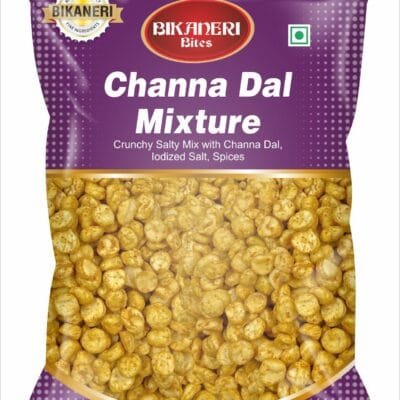 Bikaneri Bites Channa Dal Mixture 300g | Crunchy Indian Namkeen | Spicy & Savory Snack Blend