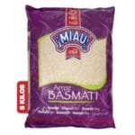 Arroz Basmati Miau 5KG | Premium Aromatic Basmati Rice | Fluffy & Long-Grain