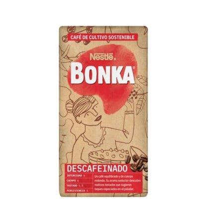 Cafe Nestle Bonka Descafeinado 250g | Decaffeinated Coffee | Smooth & Rich Flavor