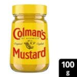 Colman’s Mustard Powder 100g (Glass) | Pure & Spicy Ground Mustard | Premium Condiment