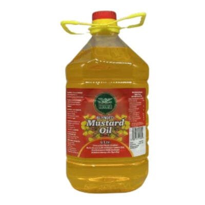 Heera Blended Mustard Oil 4L | Premium Cooking Oil | Perfect for Frying, Pickling & Traditional Dishes