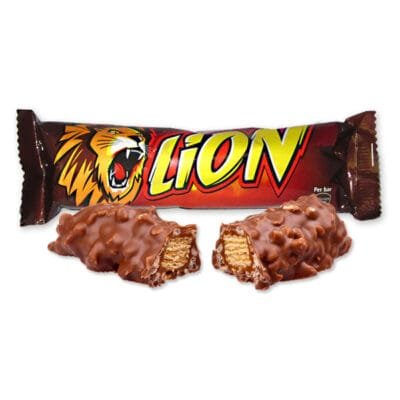 Nestlé Lion Chocolate Bar 42g | Crunchy & Caramel Delight | Classic Sweet Treat