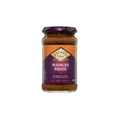 Patak’s Madras Paste | Authentic Hot South Indian Curry Marinade | 283g Jar