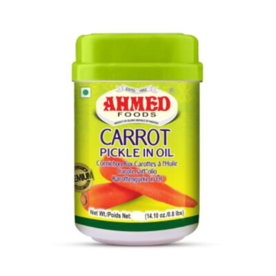 Ahmed Foods Carrot Pickle in Oil | Spicy & Tangy Indian-Style Pickle | 250g Jar