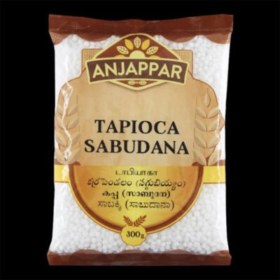 Anjappar Tapioca Sabudana | Premium Quality Sago Pearls | 1kg Pack
