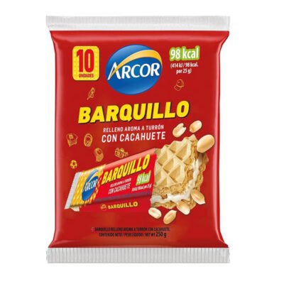 Arcor Turrón Maní 250g | Peanut Nougat | Sweet & Crunchy Latin Treat