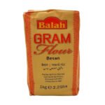 Balah Gram Flour (Besan) 1kg | Premium Roasted Chickpea Flour | Gluten-Free & Protein-Rich | Ideal for Pakoras and Baking