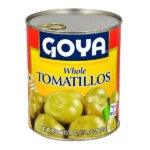 Goya Whole Tomatillos | Green Mexican Tomatoes in Brine | Authentic Ingredient for Salsa Verde & Latin Dishes