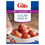 Gits Gulab Jamun Mix 200g | Authentic Indian Sweet Dessert | Easy-to-Make