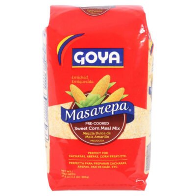 Goya Masarepa Pre-Cooked Sweet Corn Meal Mix | Harina de Maíz Dulce Precocida | 1kg Pack