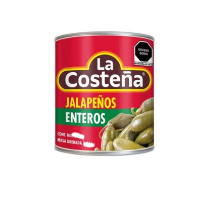 La Costeña Jalapeños Enteros 220g | Whole Pickled Jalapeños | Spicy & Tangy Mexican Flavor