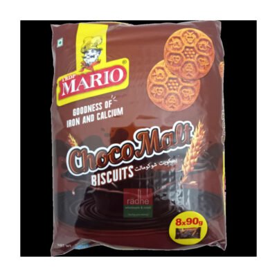 Mario Choco Malt | Chocolate & Malt Flavored Biscuits | Crunchy Energy Snack