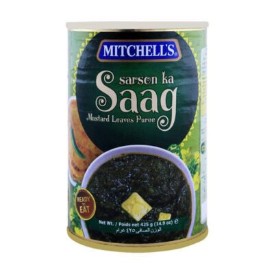 Mitchell’s Sarson Ka Saag 425g | Ready-to-Eat Indian Mustard Greens Curry | Authentic Flavor