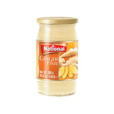 National Ginger Paste | Authentic Fresh Ginger Puree | 320g Jar