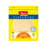 Swad Pappadums Garlic | Crispy Indian Lentil Snacks | Ready-to-Fry | 200g Pack