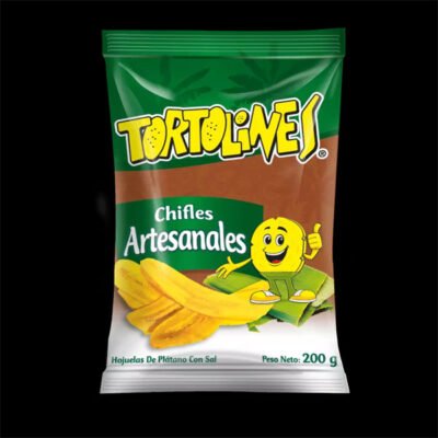 Tortolines Chifles Limón | Tangy Lemon Plantain Chips | 100g Pack