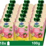Hero – Sachets with Banana, Strawberry and Apple, For Babies from 12 Months – Pack of 18 x 100 g, Packaging May Vary
