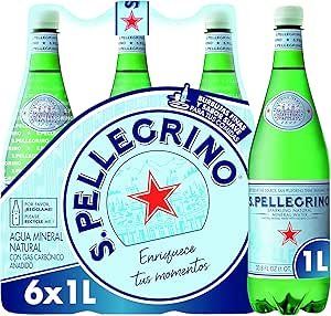 San Pellegrino Sparkling Water, 6 x 1L