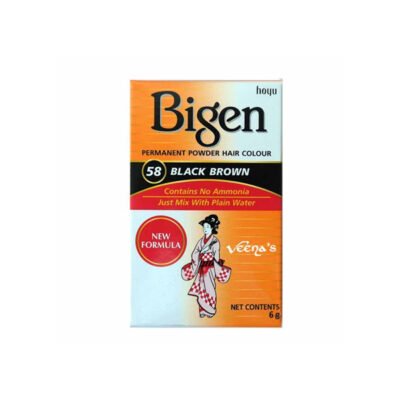 Bigen Black Brown Hair Color – Long-Lasting Natural Shade with Gray Coverage