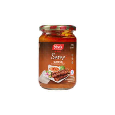 Yeo’s Satay Sauce – Authentic Sweet & Savory Peanut Sauce for Grilled Meats and Asian Dishes