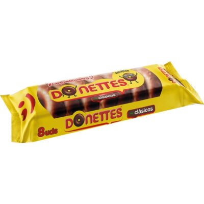 Donettes Clasicos – Soft, Mini Chocolate-Glazed Donuts for Snacking