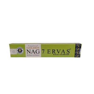 Golden Nag 7 Ervas Incense – Herbal Blend for Protection, Cleansing & Spiritual Balance