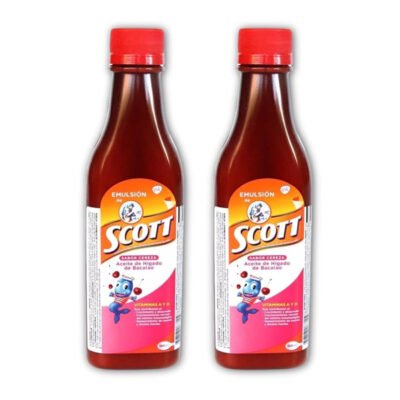 Scott’s Cherry Flavored Emulsion – Nutritious Cod Liver Oil with Great Taste