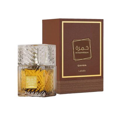 Lattafa Khamrah Qahwa Brown EDP | Warm Coffee & Sweet Spicy Perfume